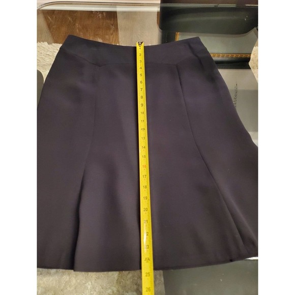 Jones Wear Women's Solid Blue 100% Polyester Straight Pleated Mini Skirt Size 14 - Picture 10 of 11